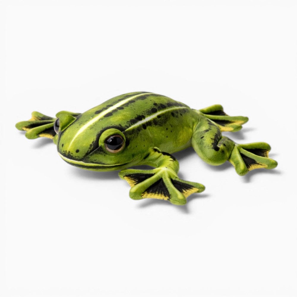 Realistic Green Yellow Soft Frog Plush My Plushie