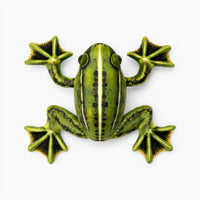 Realistic Green Yellow Soft Frog Plush My Plushie