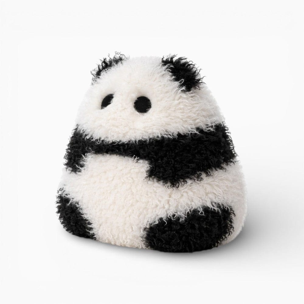 Round Fluffy Panda Pillow My Plushie