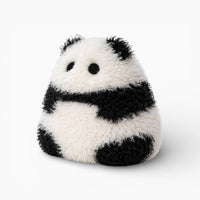 Round Fluffy Panda Pillow My Plushie