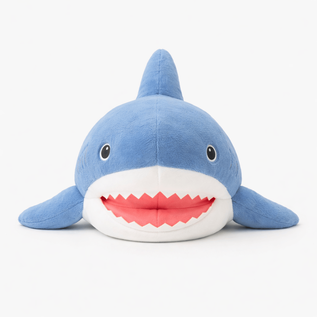 Shark Plush with Wide Open Mouth My Plushie