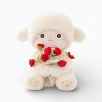 Sheep Plush with Rose Cute Lamb Plush Toy Valentine Gift My Plushie