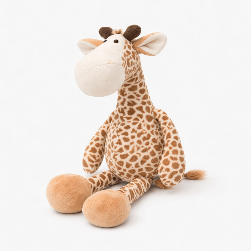 Sitting Giraffe Plush with Large Hooves My Plushie
