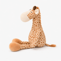 Sitting Giraffe Plush with Large Hooves My Plushie