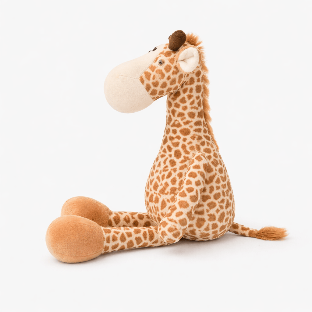 Sitting Giraffe Plush with Large Hooves My Plushie