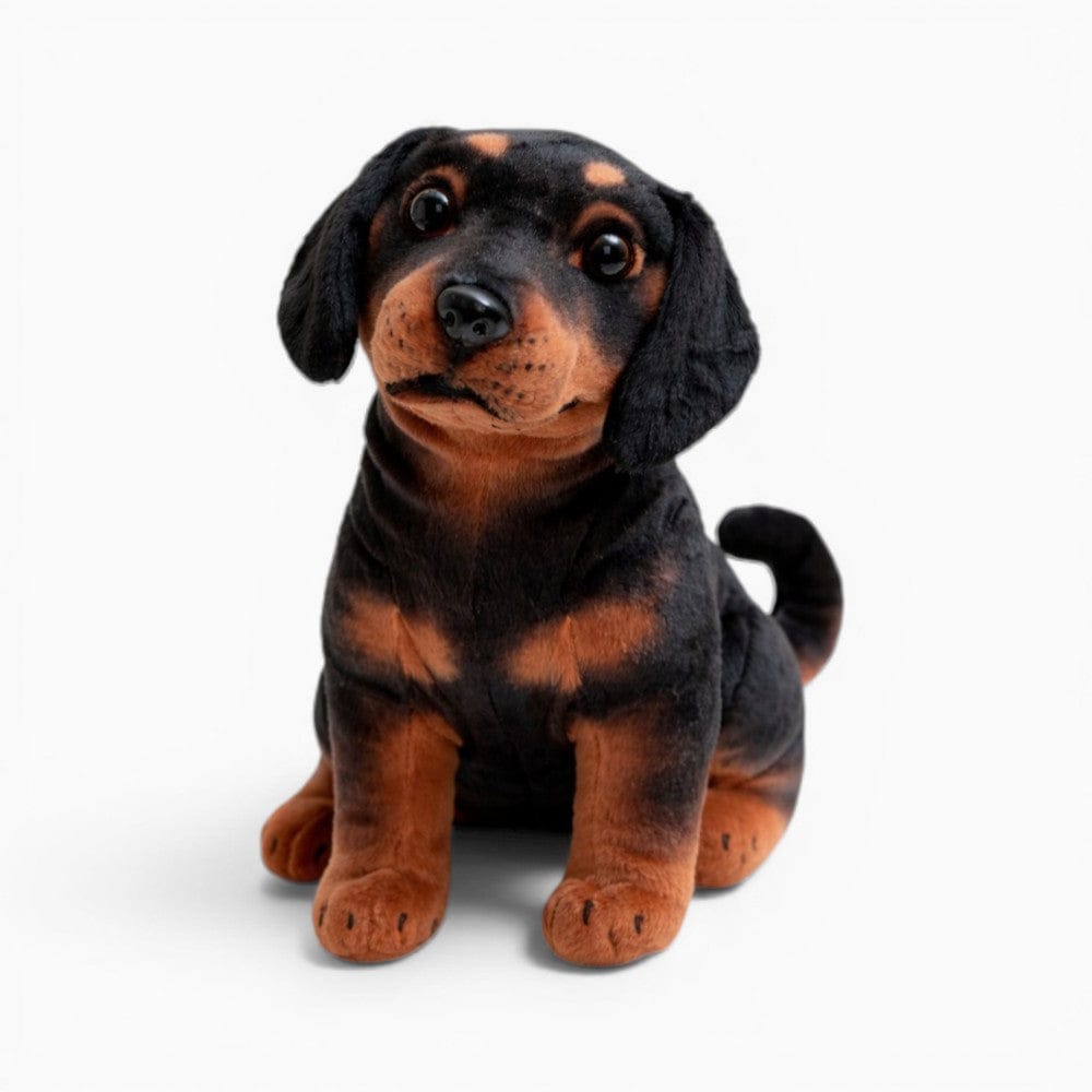 Sitting Lifelike Rottweiler Plush My Plushie