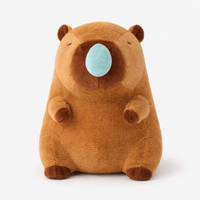 Sleeping Capybara Plush with Blue Nose Bubble My Plushie