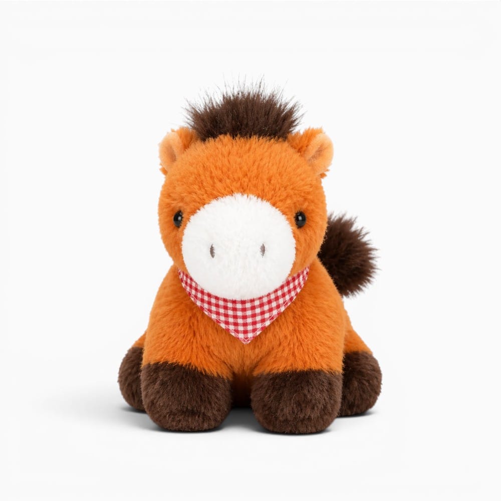 Small Orange Brown Horse Plush My Plushie