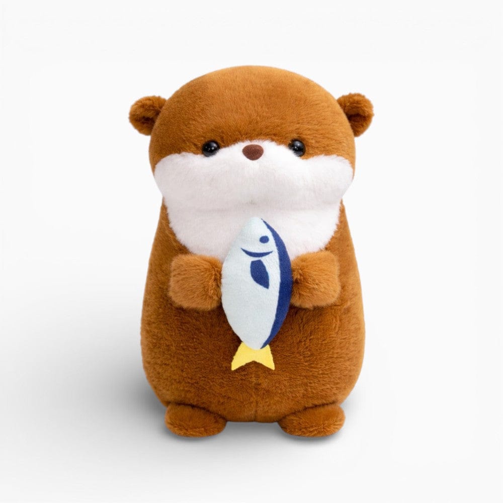 Small Otter Plush with Fish in Paws My Plushie