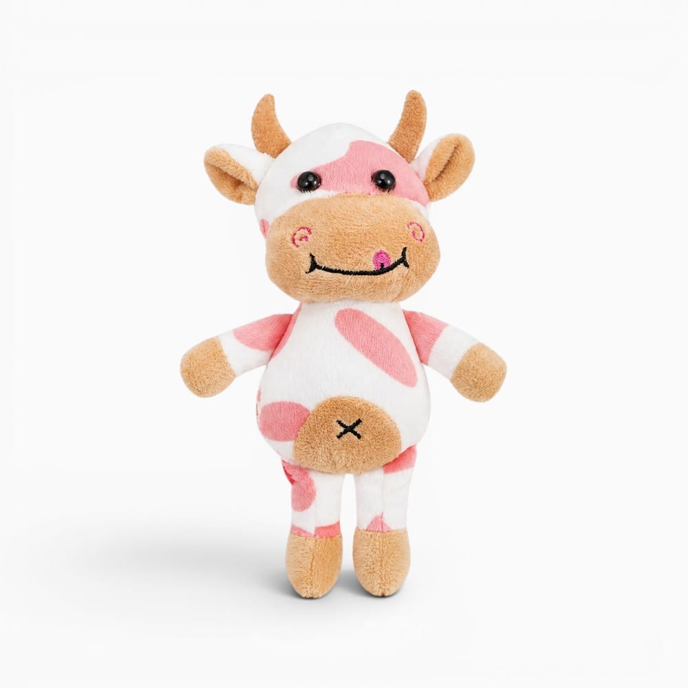 Small Pink White Cow Plush My Plushie