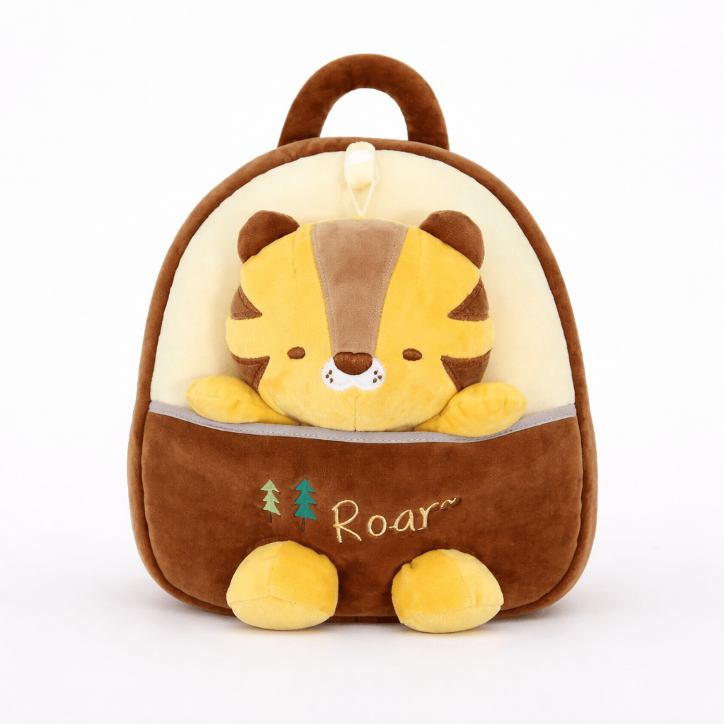 Tiger Backpack with Removable Plush Toy My Plushie