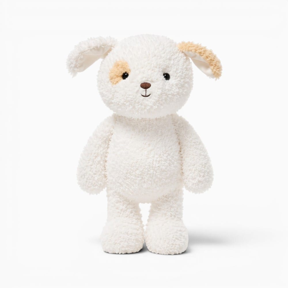 White Beige Dog Plush My Plushie
