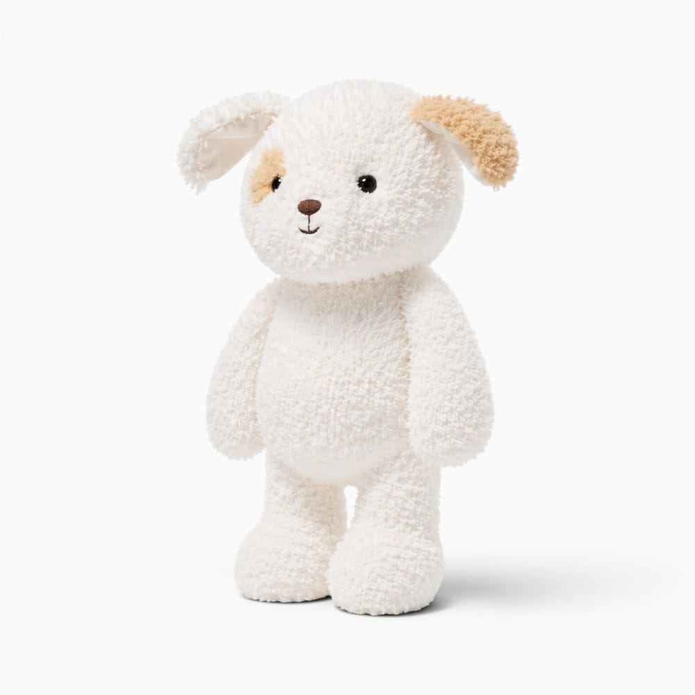 White Beige Dog Plush My Plushie