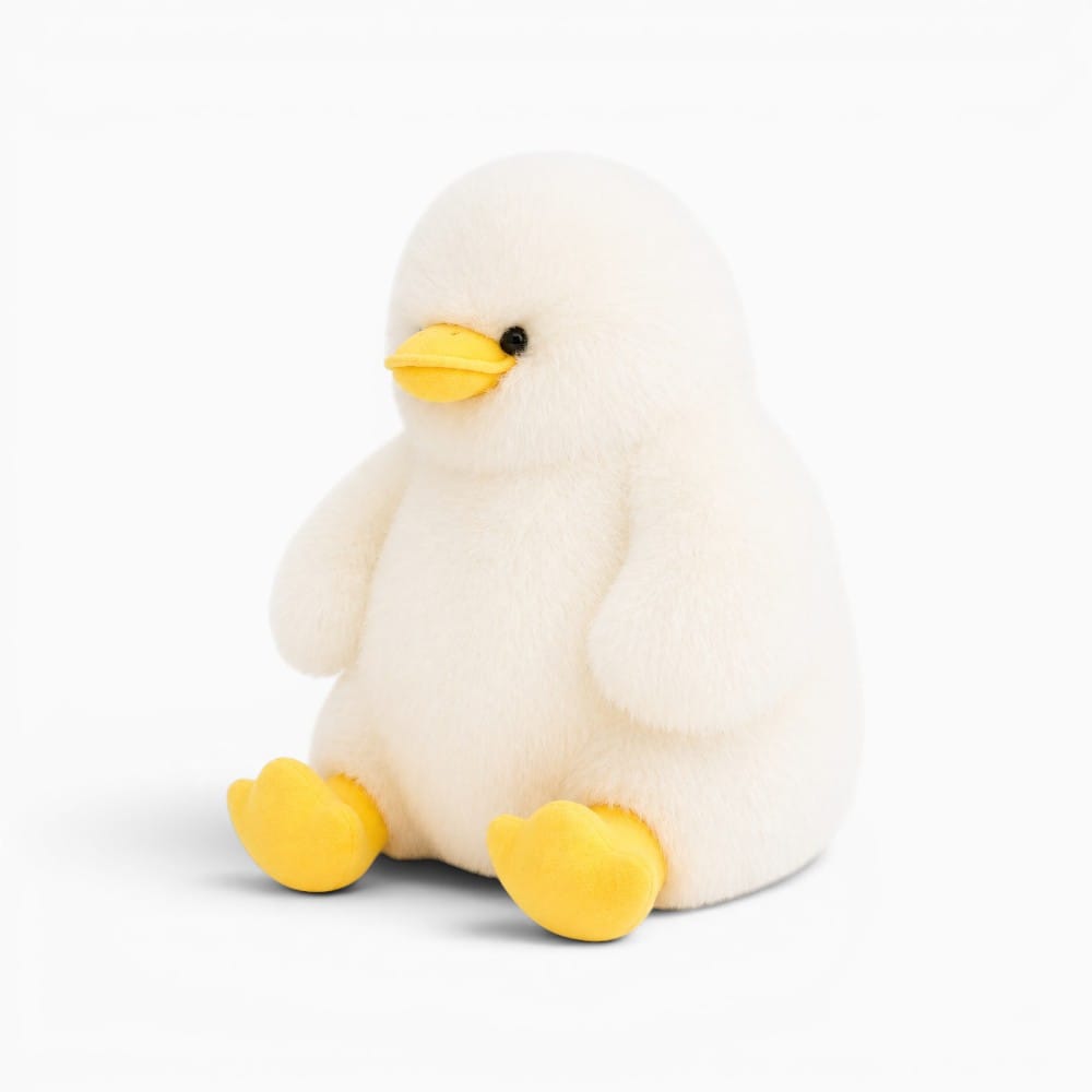 White Fluffy Duck Plush My Plushie