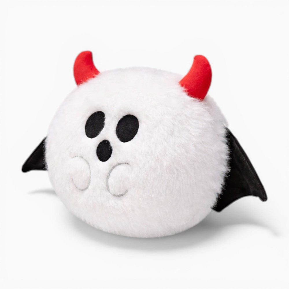 White Ghost Plush with Red Horns and Wings My Plushie