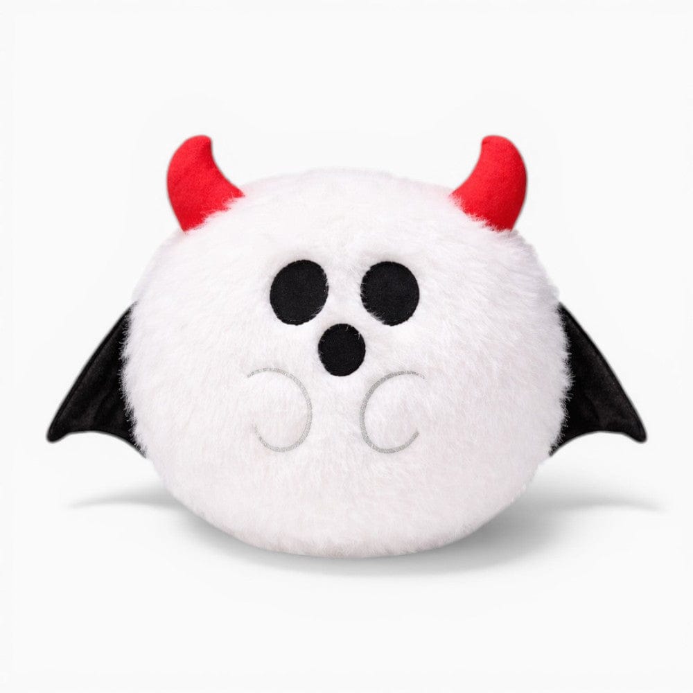White Ghost Plush with Red Horns and Wings My Plushie