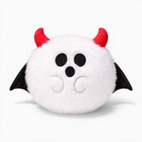 White Ghost Plush with Red Horns and Wings My Plushie