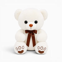 White Teddy Bear with Bow My Plushie