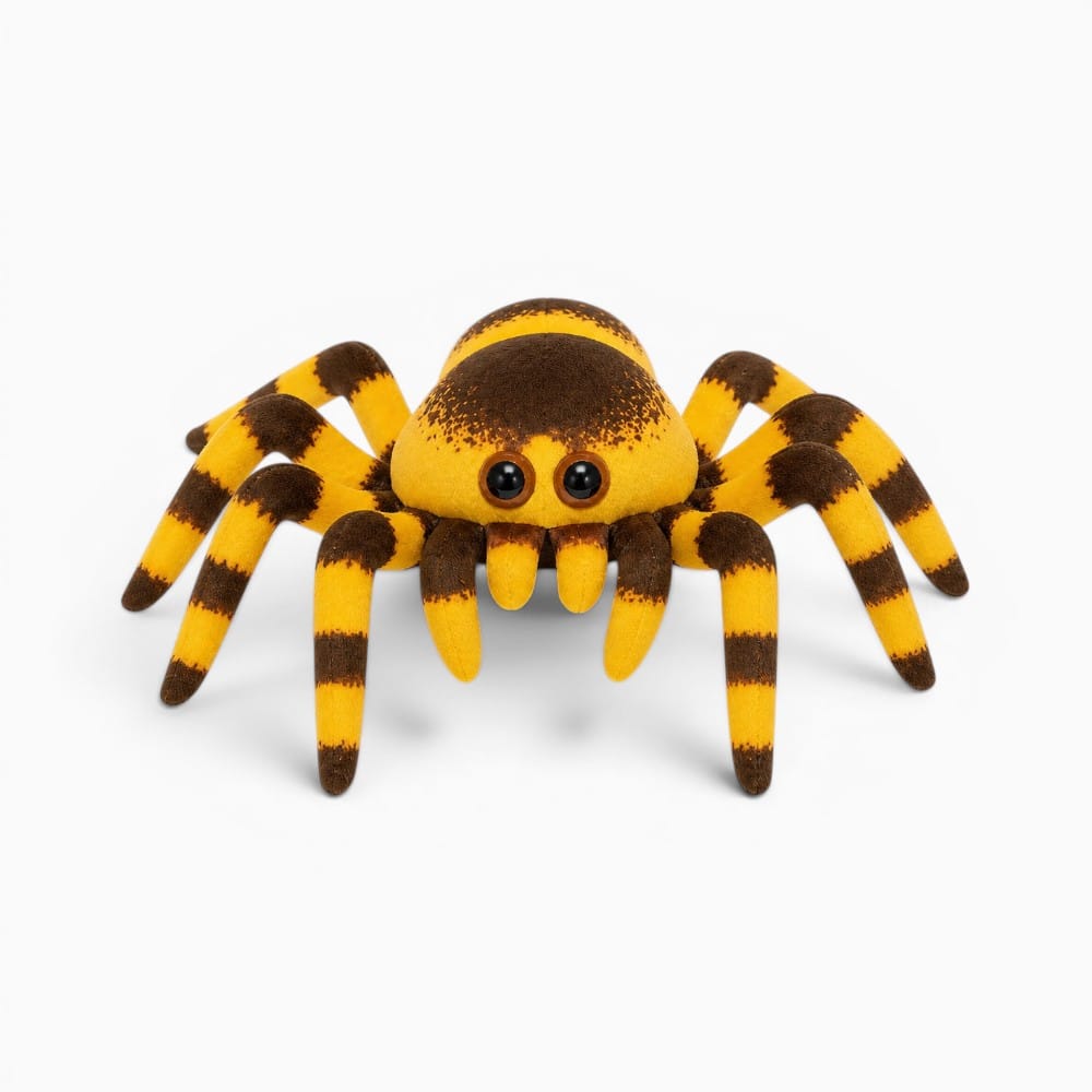 Yellow Brown Spider Plush My Plushie