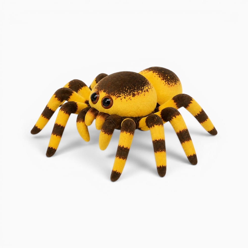 Yellow Brown Spider Plush My Plushie